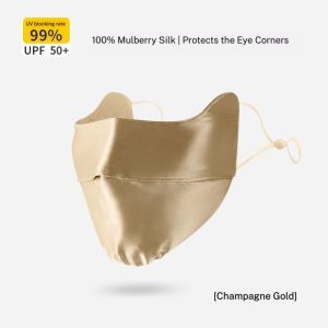 2025 Silk Mask - Silk from Silkworms - UV Protection Face Cover for Full Facial Area - High-Quality Face Mask for Sun Protection - Suitable for Sensitive Skin