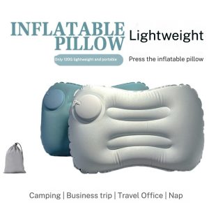Milk Silk Air-Filled Square Pillow Portable Air-Filled Square Pillow Cervical Pillow Airplane Pillow Outdoor Pillow Air Travel Pillow