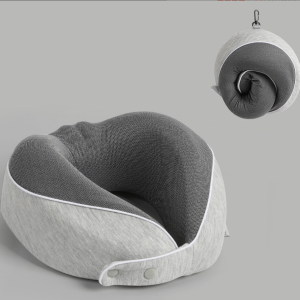 Ergonomic Travel Neck Pillow - Breathable and machine-washable cover, compact storage design, suitable for use in airplanes, cars and at home. Available in various colors and materials. Comfortable sleep headrest. (复制)